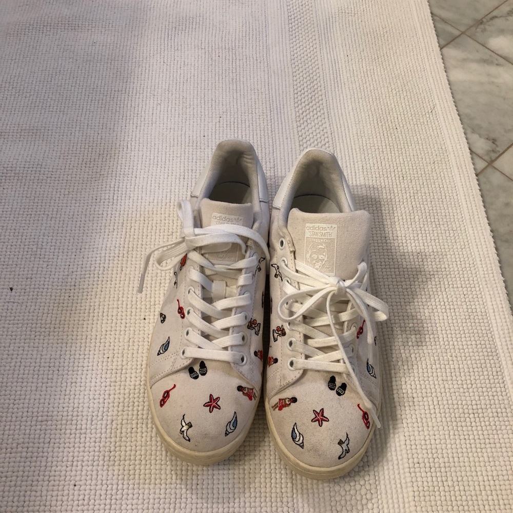 Adidas Stan Smith's with Embroidered figures